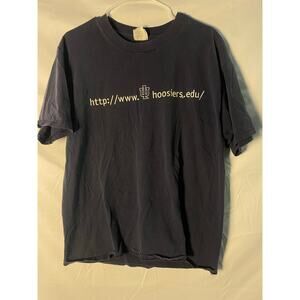 Champion IU Hoosiers www.hoosiers.edu Graphic Black Shirt Men's Size Large